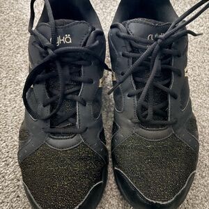 Ryka Women's Black and Gold Athletic Shoes